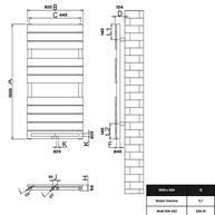 Equa 1000x500 mm Vertikal Einlagig Flach Stahl Anthrazit Paneelheizkörper