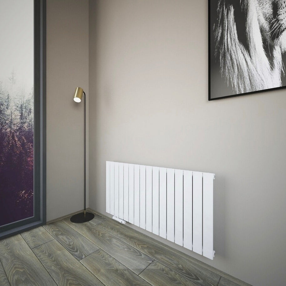 Fortuna 1210x600 mm Horizontal Einlagig Flach  Weiß Paneelheizkörper