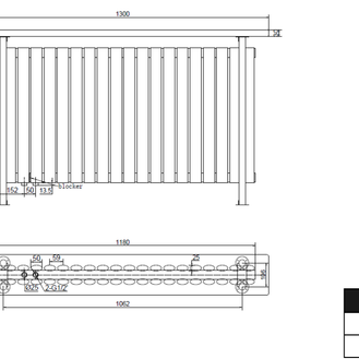 Woodi Stand 1300x780 mm Horizontal Doppellagig Ellipse  Weiß Paneelheizkörper