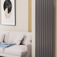 Solaria 1600x590 mm Vertikal Einlagig Ellipse Anthrazit Paneelheizkörper