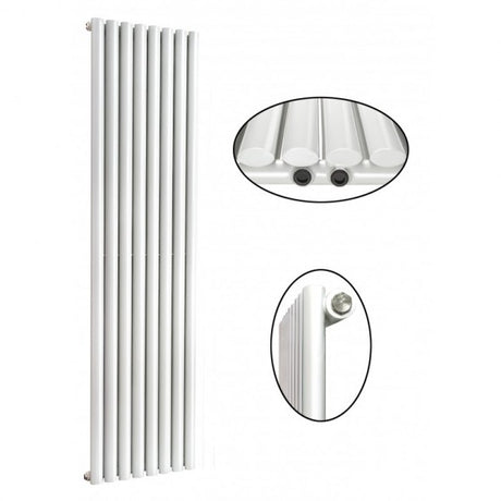 Elipso 60*30 Einlagig NEU Ellipse Vertikal Mittelanschluss Paneelheizkörper Weiß Anthrazit