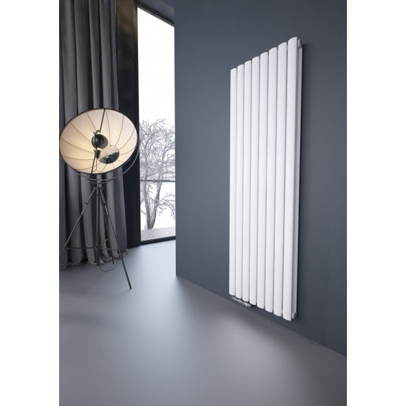 Elipso 1600x536 mm Vertikal Doppellagig Ellipse Weiß Paneelheizkörper