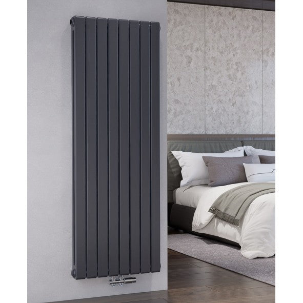 Block Heizkörper Doppellagig Vertikal Horizontal Mittelanschluss Paneelheizkörper Anthrazit Weiß