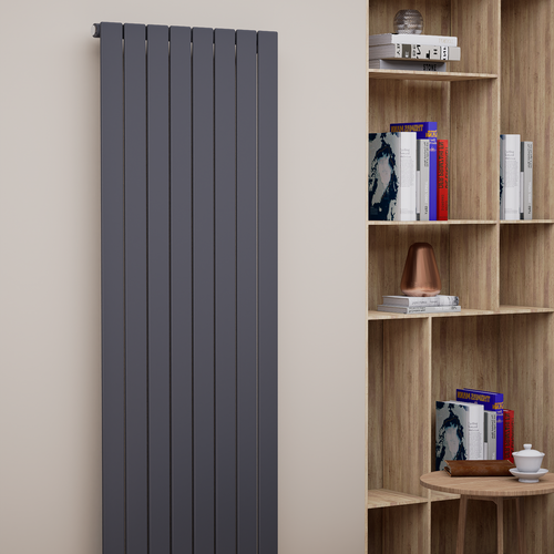 Everest 1600x588 mm Vertikal Einlagig Flach Anthrazit Paneelheizkörper - Görsel 1