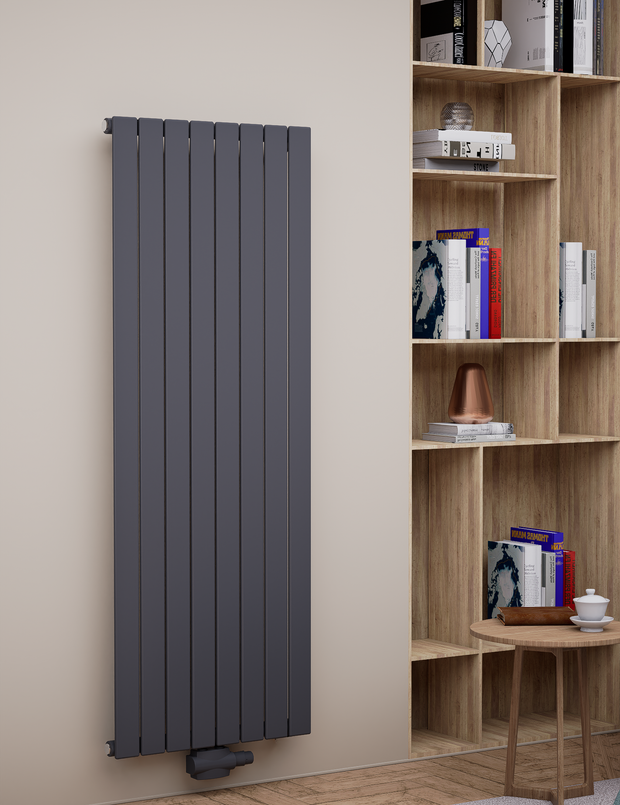 Everest 1600x588 mm Vertikal Einlagig Flach Anthrazit Paneelheizkörper