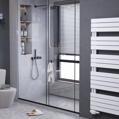 Edge 1576x600 mm Vertikal Einlagig Flach Weiß Paneelheizkörper - Görsel 1