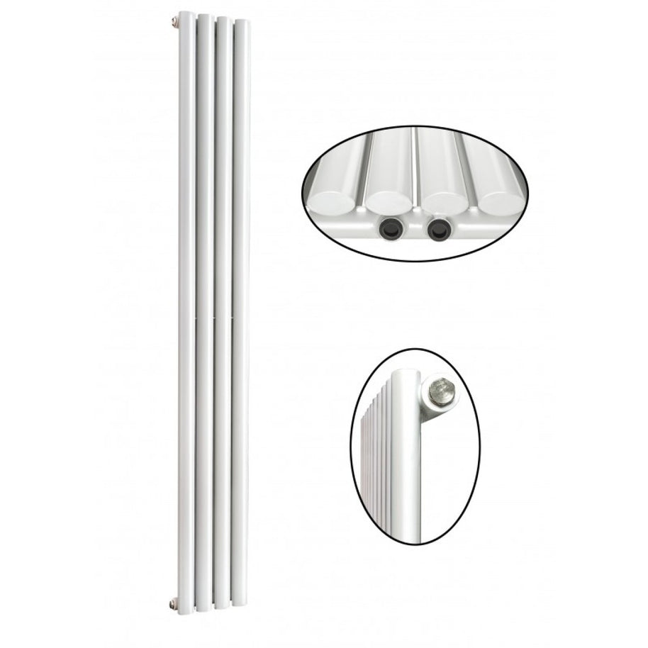 Elipso 1800x264 mm Vertikal Einlagig Ellipse Weiß Paneelheizkörper