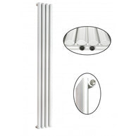 Elipso 1800x264 mm Vertikal Einlagig Ellipse Weiß Paneelheizkörper