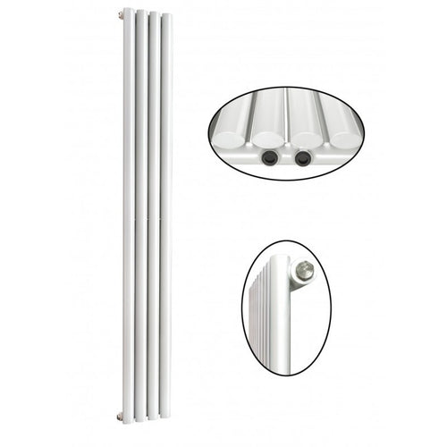 Elipso 1800x264 mm Vertikal Einlagig Ellipse Weiß Paneelheizkörper - Görsel 1