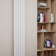 Everest 1800x366 mm Vertikal Einlagig Flach Weiß Paneelheizkörper