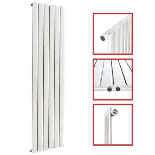 Fortuna 1800x450 mm Vertikal Einlagig Flach  Weiß Paneelheizkörper - Görsel 1