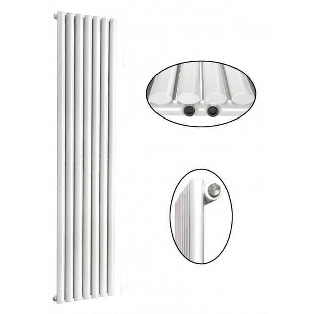 Elipso 1800x468 mm Vertikal Einlagig Ellipse Weiß Paneelheizkörper