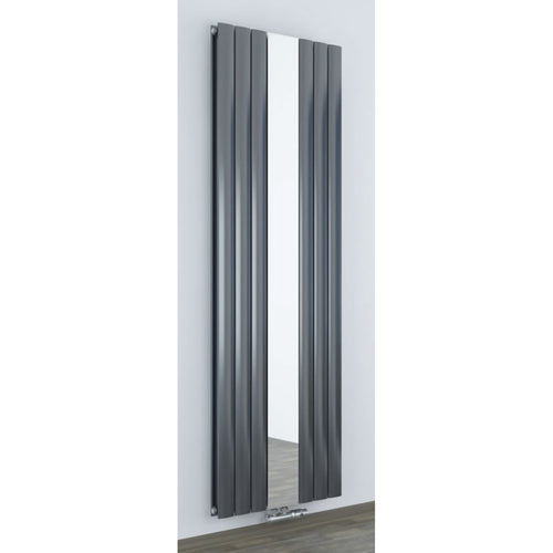 Viola 1800x550 mm Vertikal Doppellagig Ellipse Anthrazit Paneelheizkörper - Görsel 1