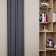 Everest 1800x514 mm Vertikal Doppellagig Flach Anthrazit Paneelheizkörper