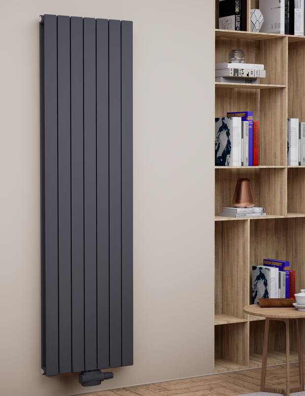 Everest 1800x514 mm Vertikal Doppellagig Flach Anthrazit Paneelheizkörper