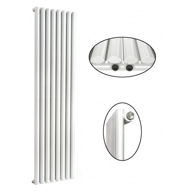 Elipso 1800x536 mm Vertikal Einlagig Ellipse Weiß Paneelheizkörper