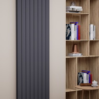 Everest 1800x588 mm Vertikal Doppellagig Flach Anthrazit Paneelheizkörper