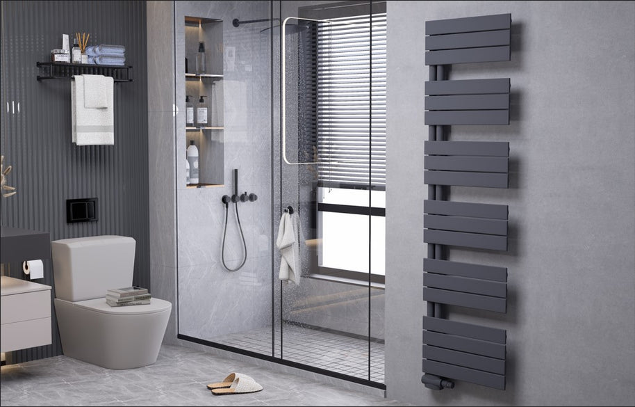 Edge 1800x600 mm Vertikal Einlagig Flach  Anthrazit Paneelheizkörper