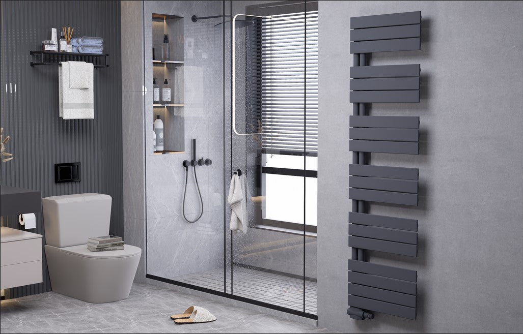 Edge 1800x600 mm Vertikal Einlagig Flach  Anthrazit Paneelheizkörper