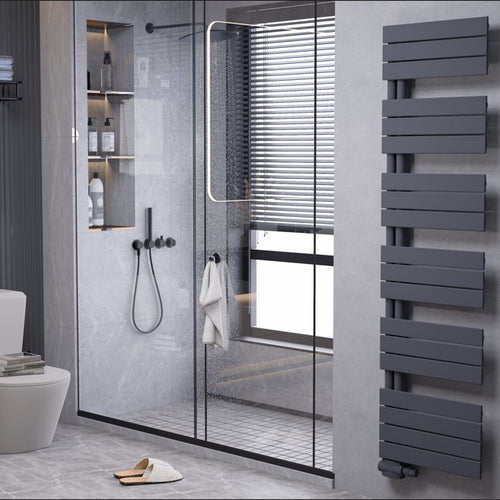 Edge 1800x600 mm Vertikal Einlagig Flach  Anthrazit Paneelheizkörper - Görsel 2