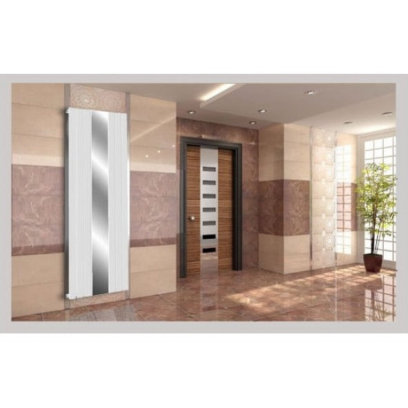 Viola 1800x602 mm Vertikal Doppellagig Flach Weiß Paneelheizkörper