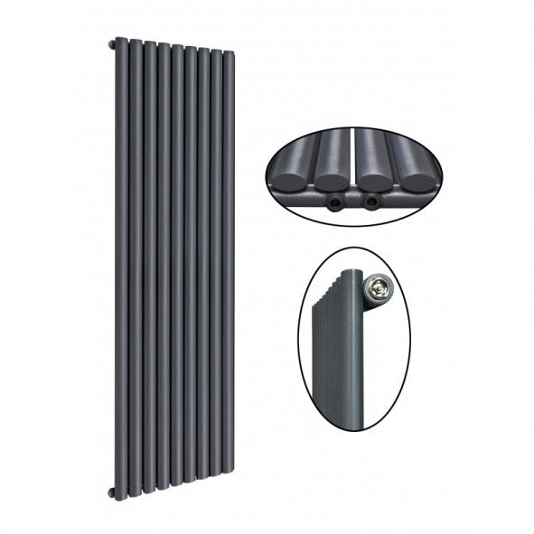 Elipso 1800x604 mm Vertikal Einlagig Ellipse Anthrazit Paneelheizkörper