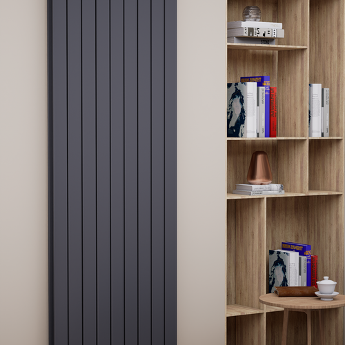 Everest 1800x662 mm Vertikal Doppellagig Flach  Anthrazit Paneelheizkörper - Görsel 2