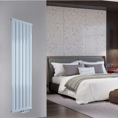 Radfin 1600x490 mm Vertikal Einlagig Flach  Weiß Paneelheizkörper - Görsel 1
