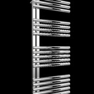 Luxora Vertikal Einlagig Ellipse Design Edelstahl Handtuchwärmer Chrom