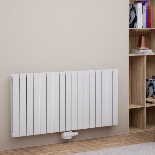 Everest 600x1254 mm Horizontal Doppellagig Flach  Weiß Paneelheizkörper - Görsel 3