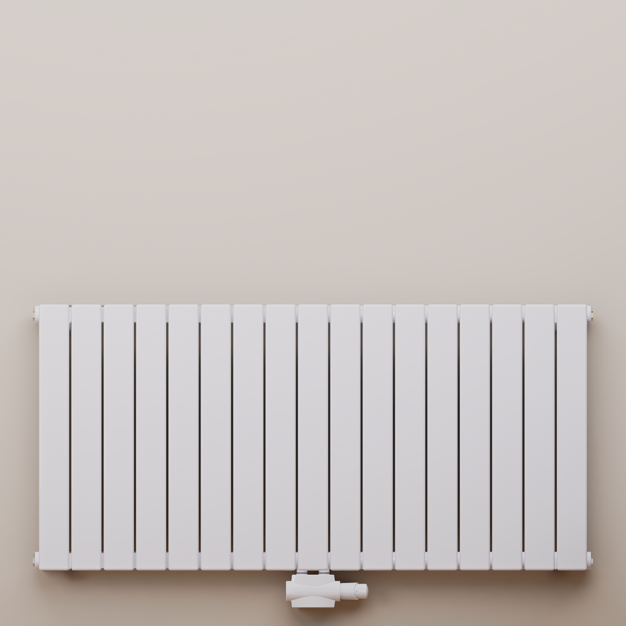 Everest 600x1254 mm Horizontal Doppellagig Flach  Weiß Paneelheizkörper