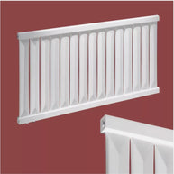 Radfin 600x1210 mm Horizontal Einlagig Flach Weiß Paneelheizkörper