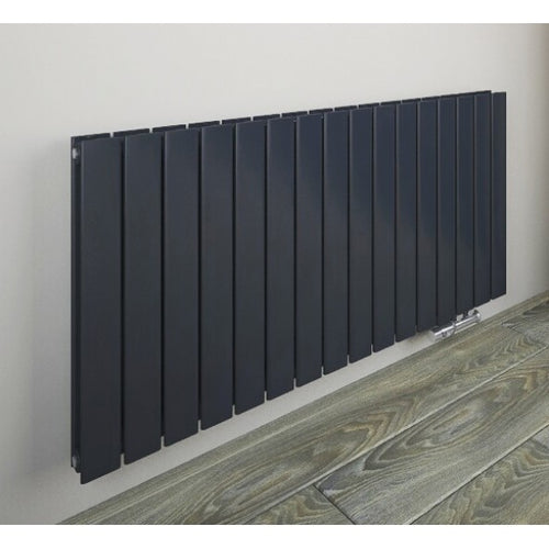 Fortuna 1590x600 mm Horizontal Doppellagig Flach Anthrazit Paneelheizkörper - Görsel 1