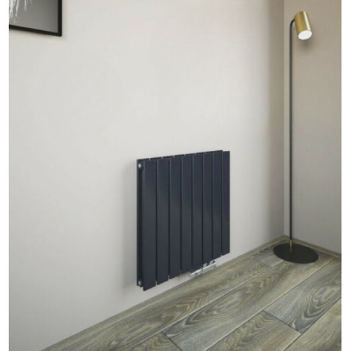 Fortuna 602x600 mm Horizontal Doppellagig Flach  Anthrazit Paneelheizkörper - Görsel 1