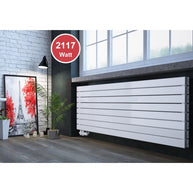 Rivano 602x1600 mm Horizontal Doppellagig Flach  Weiß Paneelheizkörper