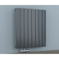 Fortuna 602x600 mm Horizontal Einlagig Flach  Anthrazit Paneelheizkörper