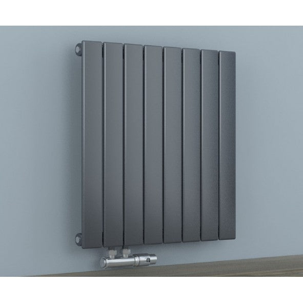 Fortuna 602x600 mm Horizontal Einlagig Flach  Anthrazit Paneelheizkörper