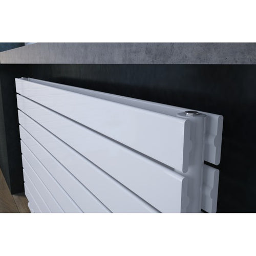 Rivano 450x1800 mm Horizontal Doppellagig Flach  Weiß Paneelheizkörper - Görsel 3