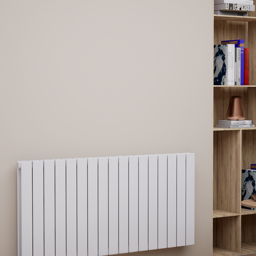 Everest 600x1106 mm Horizontal Doppellagig Flach  Weiß Paneelheizkörper - Görsel 1