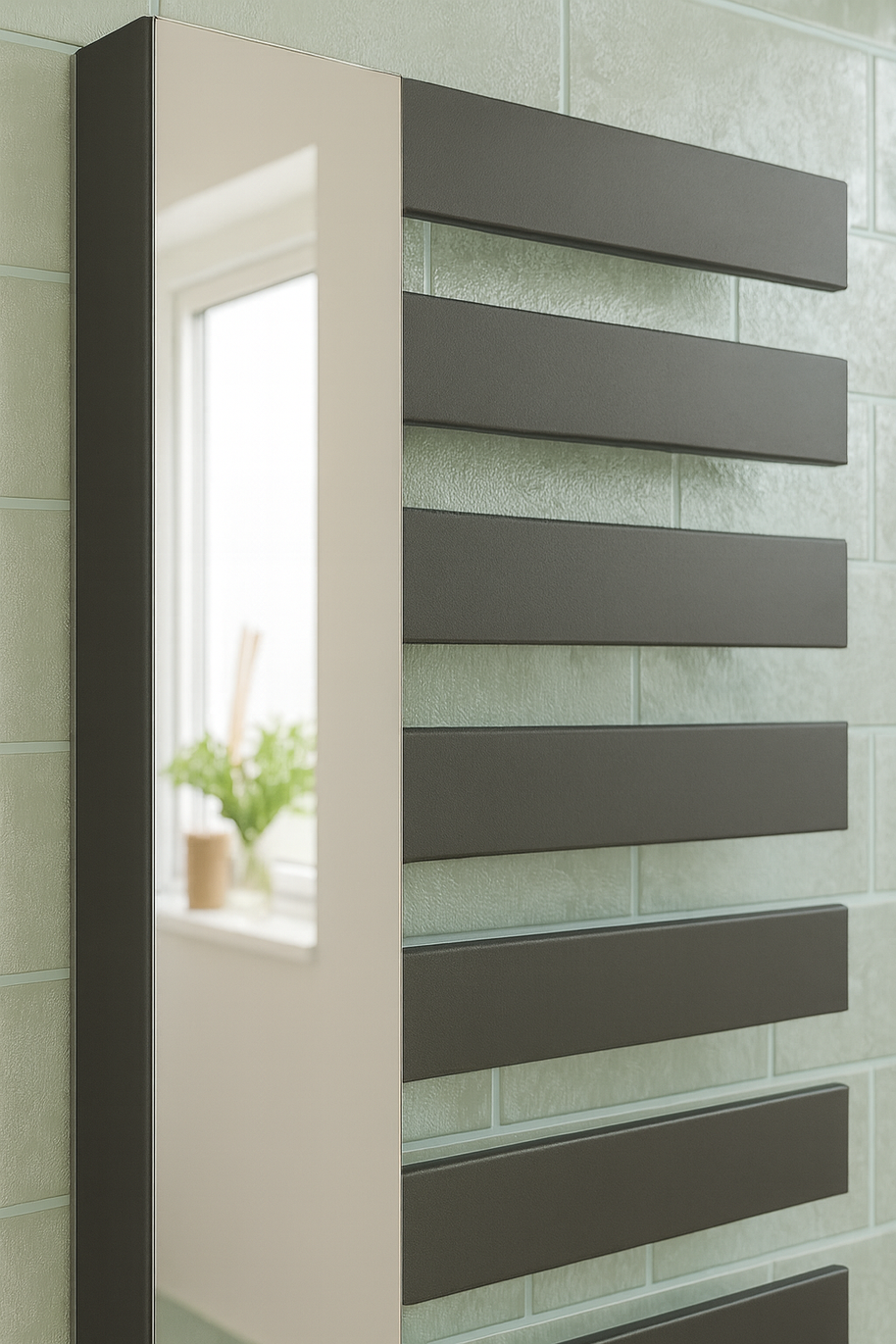 Elano 1610x600 mm Vertikal Einlagig Flach Anthrazit Paneelheizkörper