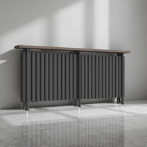 Woodi Stand 1700x780 mm Horizontal Doppellagig Ellipse Anthrazit Paneelheizkörper