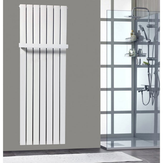 619 mm Handtuchstange Design Handtuchhalter Für Paneelheizkörper Flach Weiss