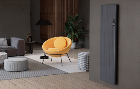 Alure Aluminium Doppellagig Vertikal & Horizontal Flach Wifi Wand Elektroheizung mit Thermostat Effizient WLAN-fähig Konvektor Anthrazit oder Weiß