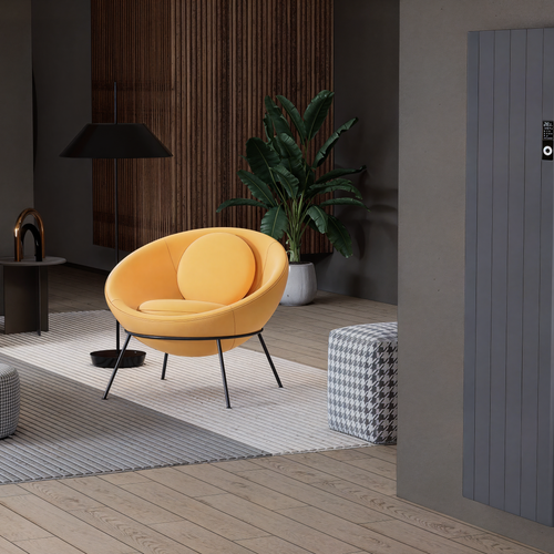 Alure Aluminium Doppellagig Vertikal & Horizontal Flach Wifi Wand Elektroheizung mit Thermostat Effizient WLAN-fähig Konvektor Anthrazit oder Weiß - Görsel 4