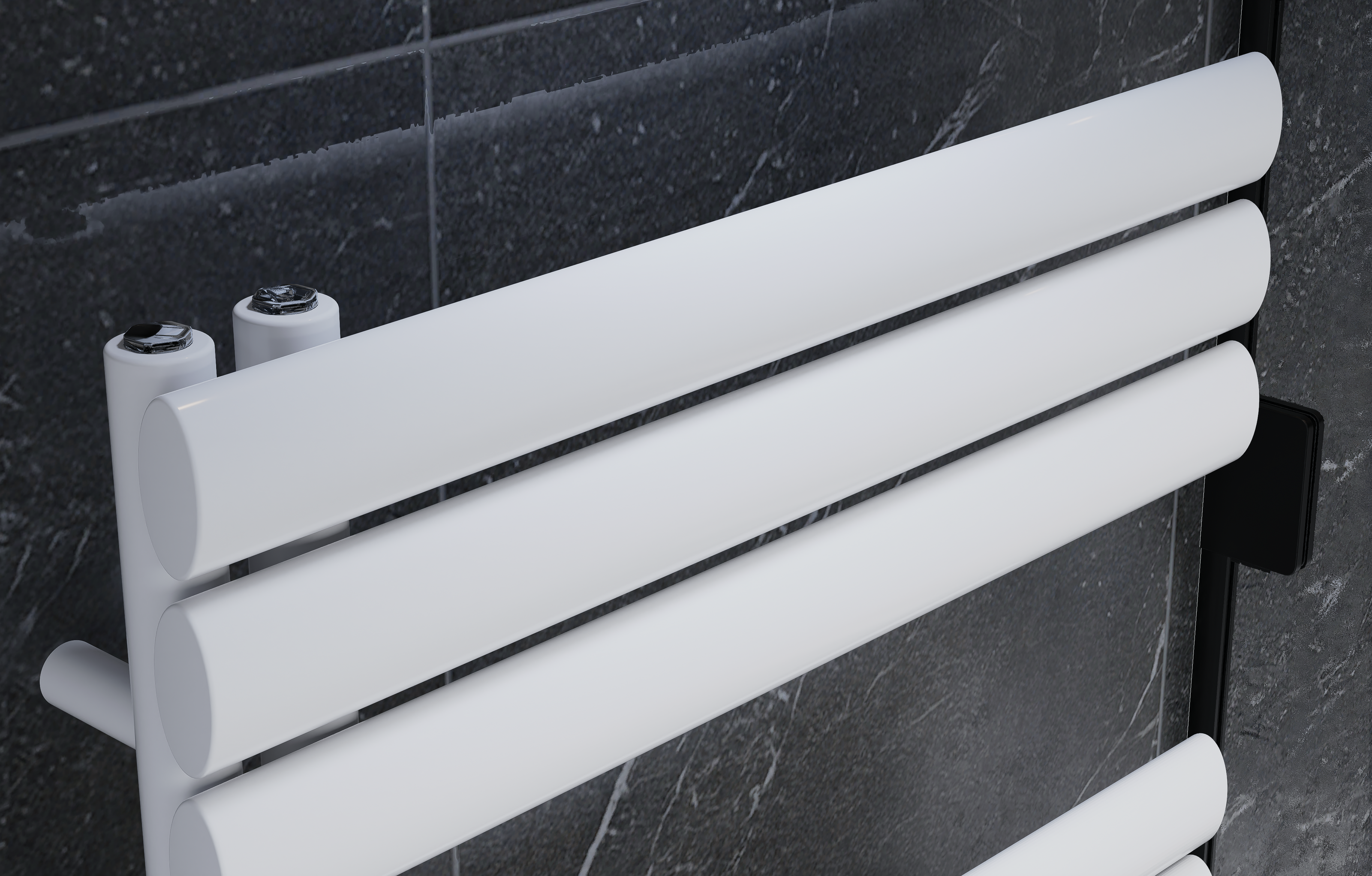 Eldor 1564x600 mm Vertikal Einlagig Ellipse Weiß Paneelheizkörper