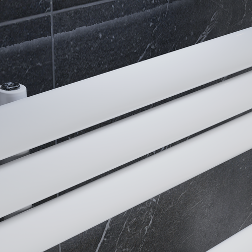 Eldor 1768x600 mm Vertikal Einlagig Ellipse Weiß Paneelheizkörper - Görsel 2