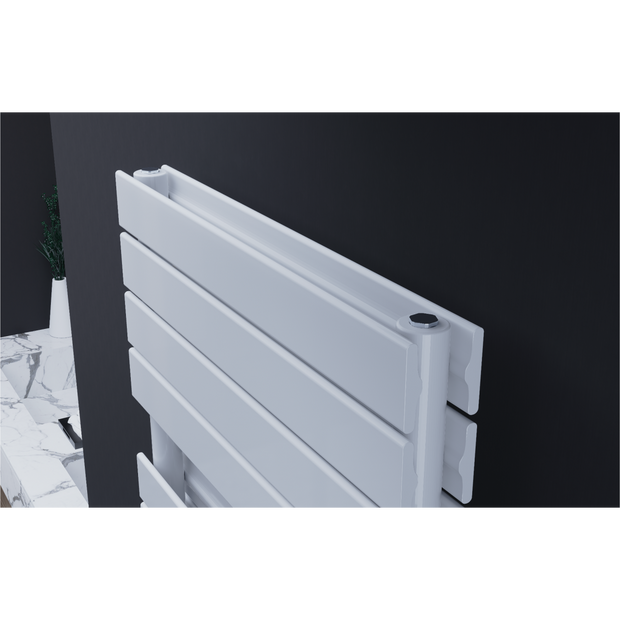 Equa Vertikal Doppellagig Flach Badheizkörper Handtuchwärmer Mittelanchluss 1800x600 mm Weiß & Anthrazit