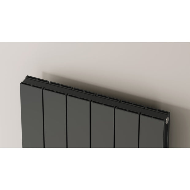 Claudio 1800x375 mm Vertikal Doppellagig Flach Aluminium Anthrazit Paneelheizkörper
