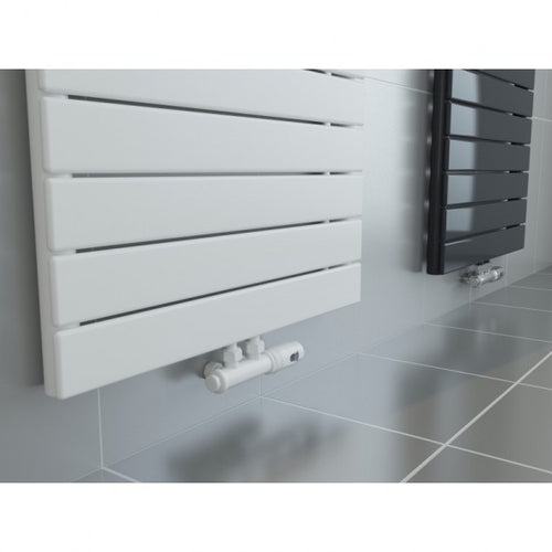 Equa 1000x500 mm Vertikal Einlagig Flach Stahl Weiß Paneelheizkörper - Görsel 2