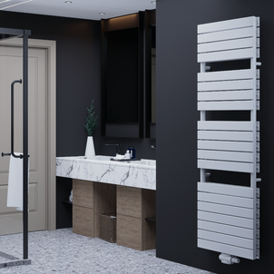 Equa Duble 1800x600 mm Vertikal Doppellagig Flach Stahl Weiß Paneelheizkörper